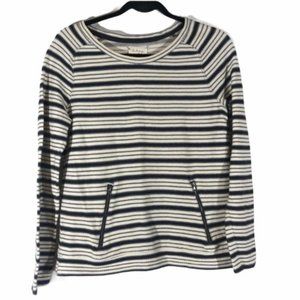 Lou & Grey loft  striped top sipper detail small